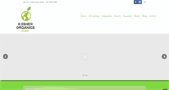 Desktop Screenshot of kosherorganicsguide.com